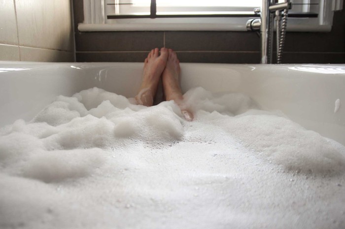 Point Of View - Person Having Bath