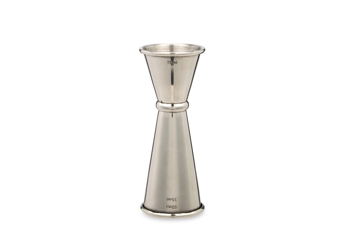 A silver jigger