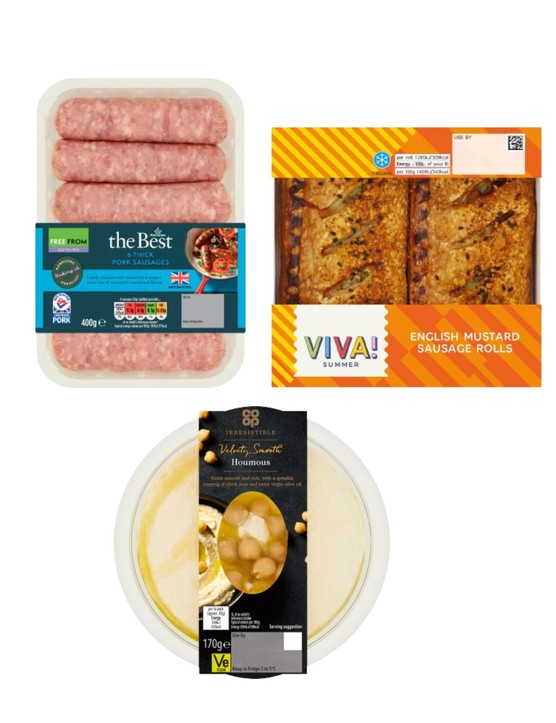 Three different award-winning supermarket products