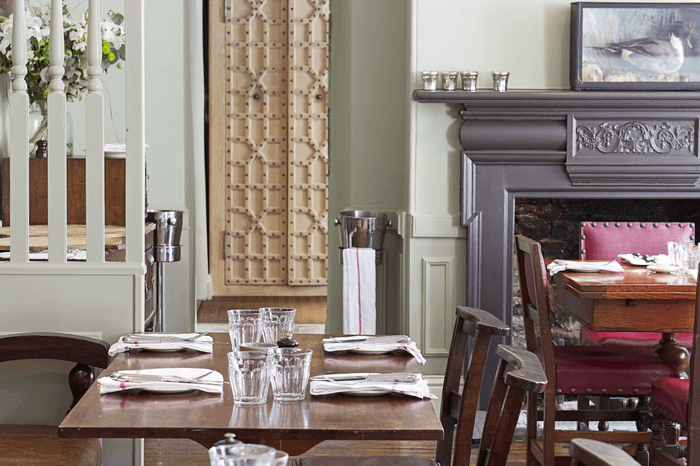 Ground floor restaurant at The Wheatsheaf Inn Downstairs in the Wheatsheaf Inn